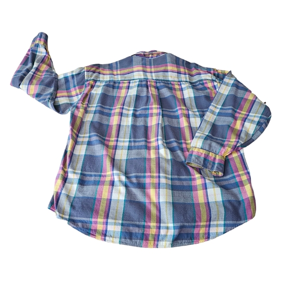 Gant Salty Dog Washed 100% Cotton Plaid Pastel Mens Buttondown XL - Picture 3 of 14